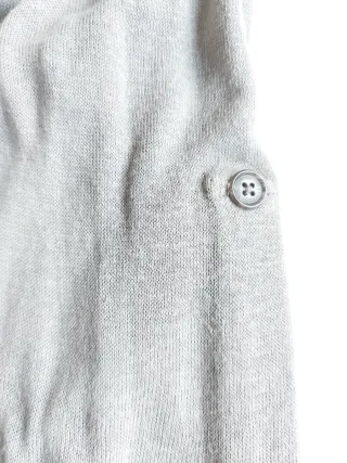 Armani Exchange Camiseta Henley Gris Manga Larga