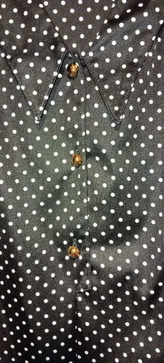 Vestido fresquito lunares negro y blanco