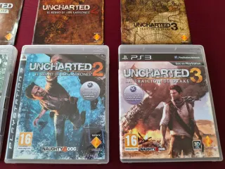 🇪🇸 UNCHARTED 1 2 3 PS3 COMPLETOS TRILOGÍA ESPAÑA