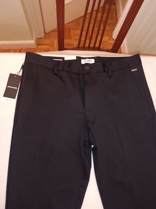 Chino slim negro hombre talla 46