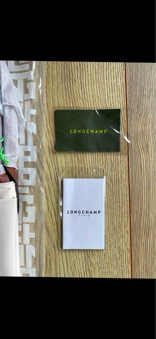 Mala Longchamp Le Pliage L bege e castanho