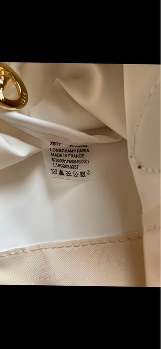 Mala Longchamp Le Pliage L bege e castanho