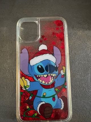Funda iPhone XR/11 Lilo Stitch Navidad