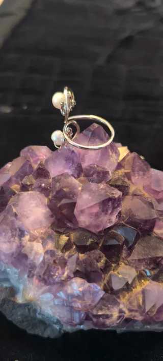 Anillo Artesanal Plata Perlas blancas
