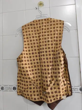 Chaleco de ante marrón Talla L