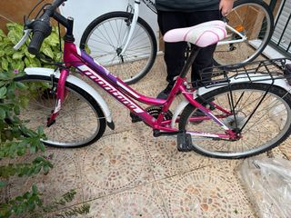 Bicicleta rosa y morada Montana