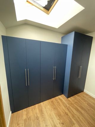 Armario empotrado azul Ikea