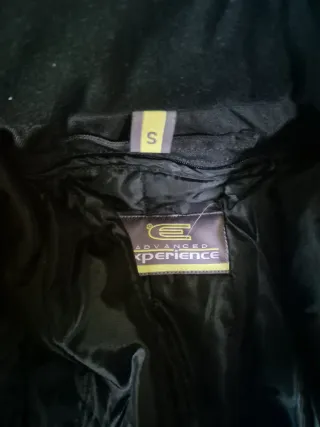 Chaqueta Moto Chica Talla S Negra/Gris