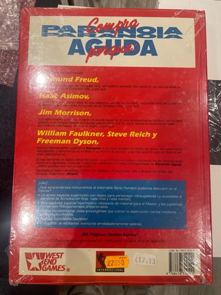 Paranoia Aguda Juego de Rol West End Games