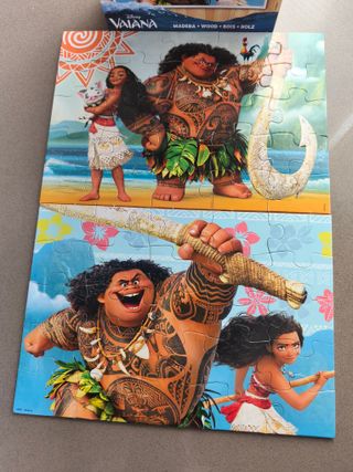 2 Puzzles Disney Mickey y Vaiana 25 piezas