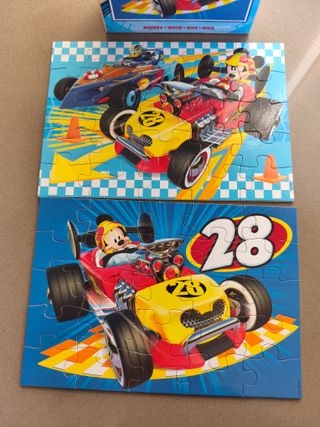 2 Puzzles Disney Mickey y Vaiana 25 piezas