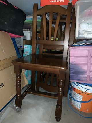 6 Sillas de Comedor de Madera