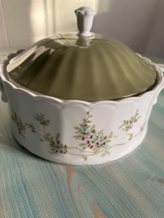 Sopera antigua alemana porcelana