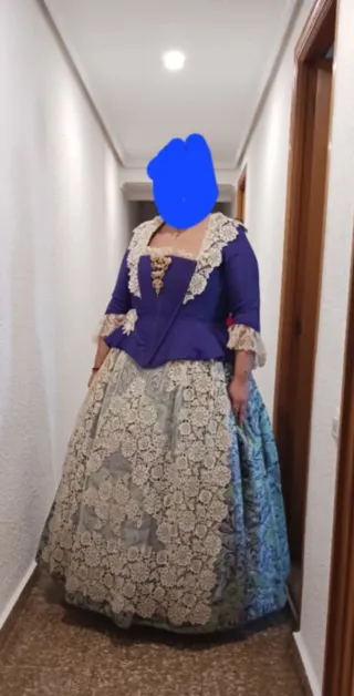 Traje Fallera Adulta Talla 44 y zapatos talla 38