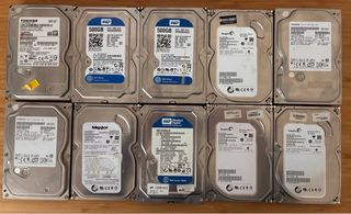 Lotto 10 HDD 3,5 sata con problemi