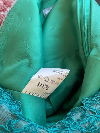 Vestido de ceremonia verde esmeralda