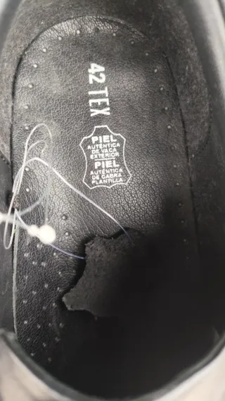 Zapatos de piel auténtica negros talla 42 43 y 44