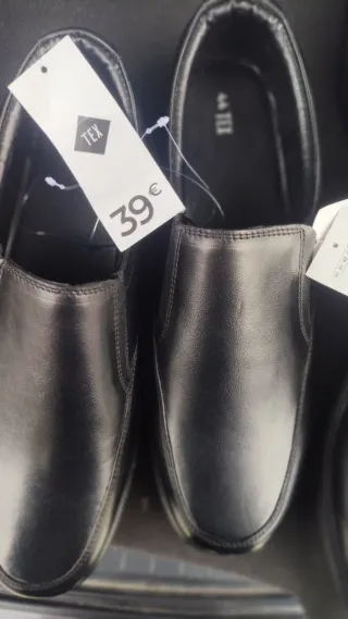 Zapatos de piel auténtica negros talla 42 43 y 44