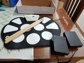 Batería Electrónica Portátil con Baquetas