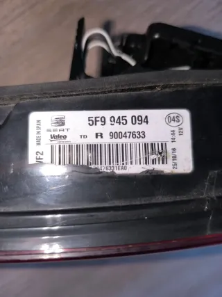 ✅ PILOTO TRASERO DERECHO LEON MK3 FAMILIAR