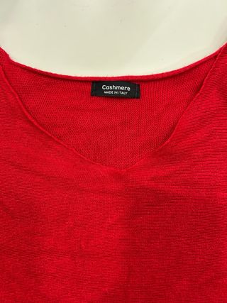 Maglia donna Cashmere Made in Italy rossa