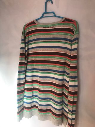 Jersey de pico rayas mujer