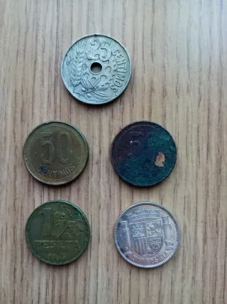 Lote 5 Monedas República Española