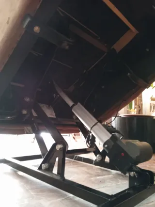 Sillón reclinable eléctrico beige