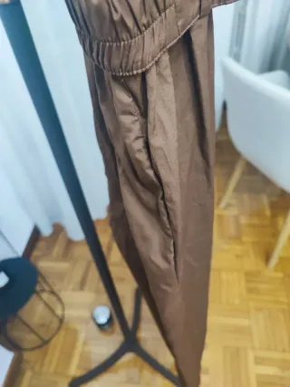 Mono Zara Popelín Marrón