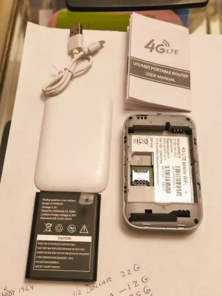 Mini router Wi-Fi 4G y 5G bateria 3000 Mhz 12 hora