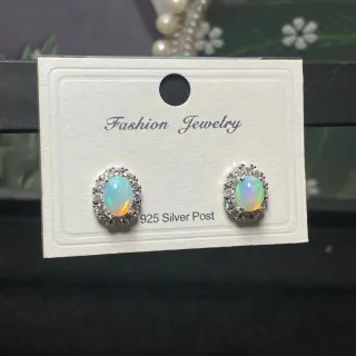 Pendientes Ópalo Natural