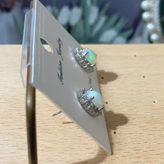 Pendientes Ópalo Natural