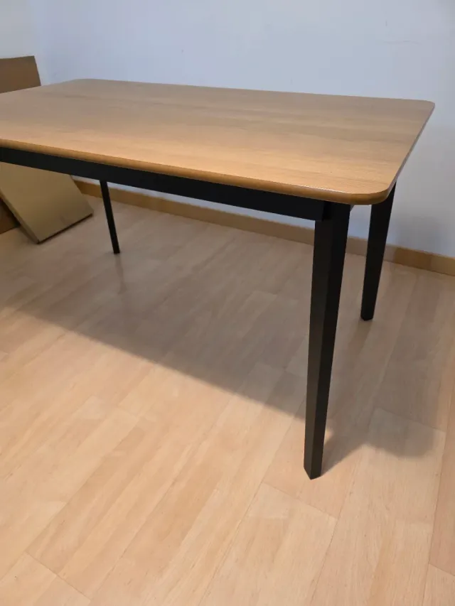 Mesa comedor 4 personas madera y metal 130* 80