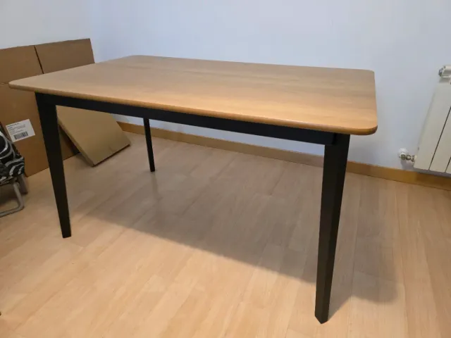 Mesa comedor 4 personas madera y metal 130* 80
