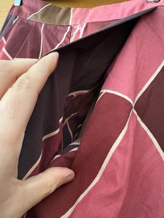 Falda midi estampada