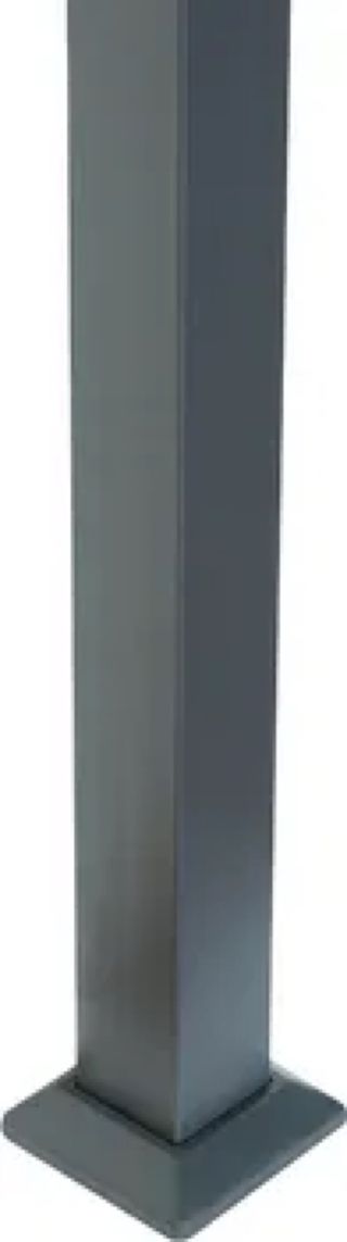 Pérgola de hierro con toldo retráctil 2x3m