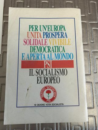 Bettino Craxi Un passo avanti libro + cartolina
