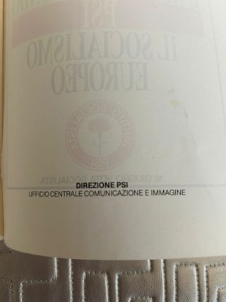 Bettino Craxi Un passo avanti libro + cartolina