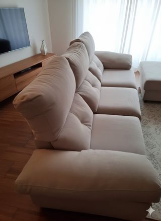 Divano 3 Posti + Pouf Grigio Antracite
