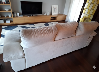 Divano 3 Posti + Pouf Grigio Antracite