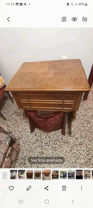 Máquina de coser Sigma con mueble