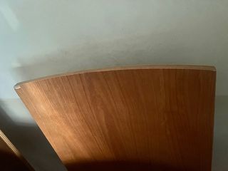Seis sillas de comedor madera y chenilla
