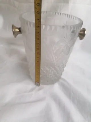 Cubiteras de cristal con asas metálicas