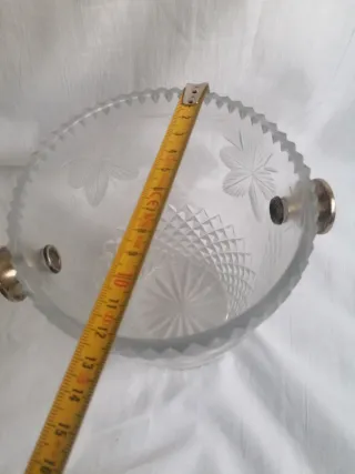 Cubiteras de cristal con asas metálicas