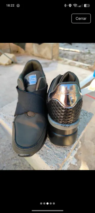 Zapatos Mariamare Mujer Negro/Verde Oliva