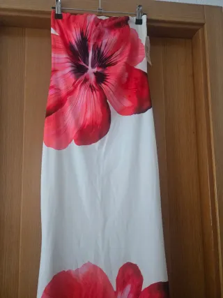 Vestido largo estampado floral