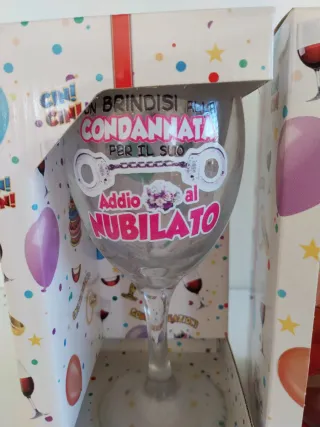 Coppia Calici Addio Celibato/Nubilato