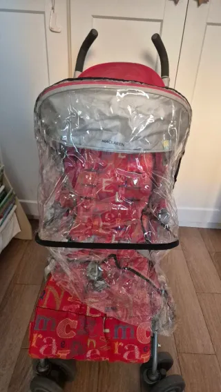 Silla paseo plegable roja