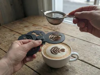 6 Plantillas para café (latte art)