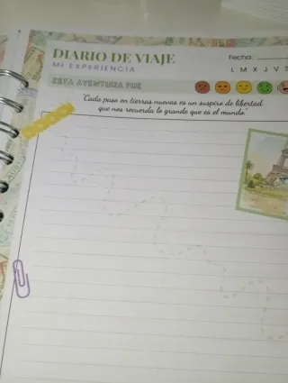 Cuaderno DIARIO DE VIAJE “Tu viaje, tu historia"